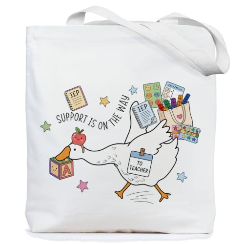 Chicimln Teacher Appreciation Gifts Tote Bag, Kindergarten Preschool Teacher Gifts Canvas Tote Bags - color: Teacher Gift 15