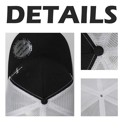 Christian Hats for Men Women,Jesus 3 Nail Cross Hat Christian Religious Gifts for Birthday/Christmas,Black and Silver - color: 04.black-white