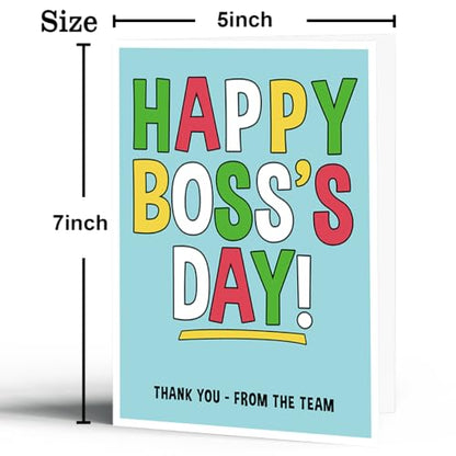 Boss's Day Card Gifts, Happy Boss Day Gifts for Women Men - color: BK-140