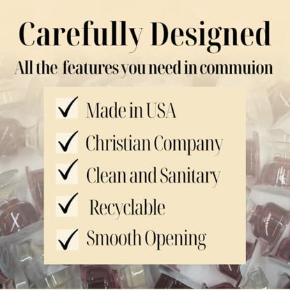 Miracle Meal Prefilled Chalice Communion Cups & Wafer Set, Box of 100ct - size: 100 Count