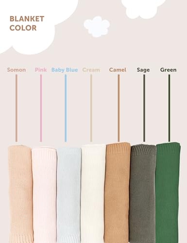 Organic Baby Blanket – 100% Organic Cotton | Ultra-Soft Breathable Newborn Receiving Blanket | Hypoallergenic, Chemical-Free | Unisex Baby Gift | 30x40 Inches (Camel) - color: Camel