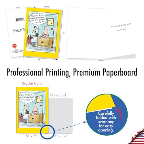 NobleWorks - Funny Get Well Greeting Card with 5 x 7 Inch Envelope (1 Card) What Else You Enjoy 4476 - style: What Else You Enjoy