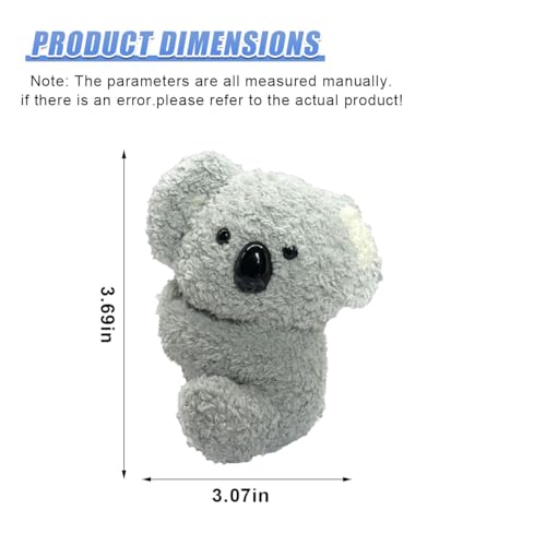 Cartoon Animals Car Dashboard Decorations, Cute Plush Automotive Ornament Present for Women Men, Mini Funny Vehicle Interior Accessories for Car, Home, Office, Garden(Koala) - size: Koala