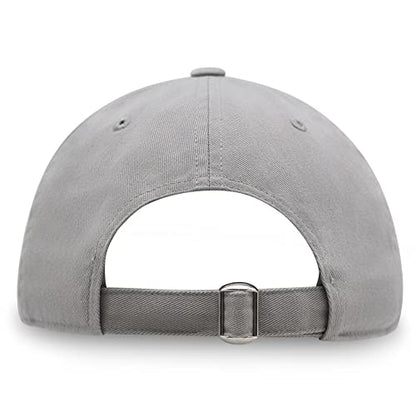 JPAK Jesus Fish Symbol Premium Dad Hat Embroidered Cotton Baseball Cap Symbol of Christianity - color: Light Gray