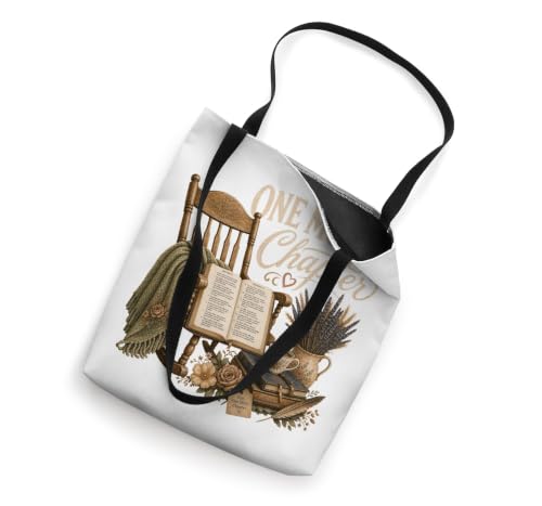 One More Chapter Christian bookish Bible Reading Design Tote Bag