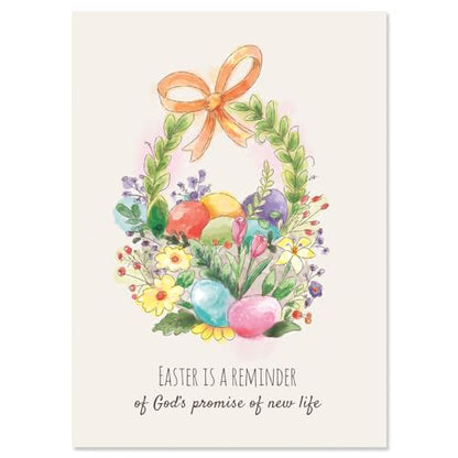Current Easter Egg Basket Value Greeting Card Set - Value Pack of 8 Cards for Kids & Adults With White Envelopes, 1 Design Prints, Large 5" x 7" Greetings - color: Basket