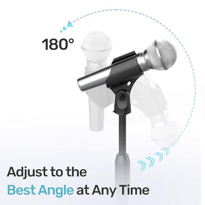 Multi Microphone Holder with Clamp + Universal Microphone Clip Holder