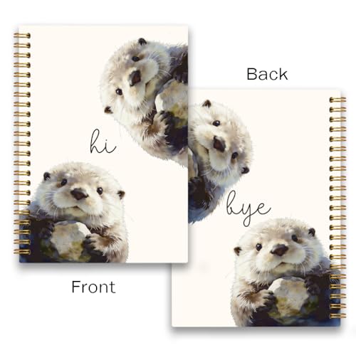 Cute Sea Otter Notebook Journal Gifts for Women Girls Kids School A5 - color: SeaOtter