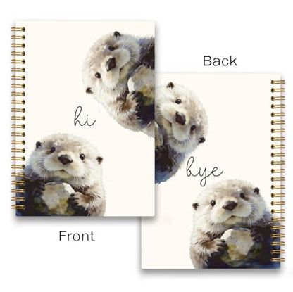 Cute Sea Otter Notebook Journal Gifts for Women Girls Kids School A5 - color: SeaOtter