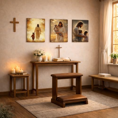 Jesus with Children Canvas Wall Art, 3 Piece Gallery Wrapped Set, 12x16 - color: Jesus With Children Set, size: 16"L x 12"W