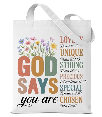 Aesthetic Canvas Tote Bag for Women Man，Christian Bible Verse Reusable Grocery Shoulder Bag for Shopping Work Travel - color: Christian 05