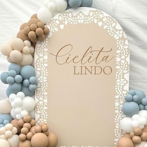 VANGNING Cielita Lindo Wall Decal – Elegant Script Party Backdrop Decor for Bridal Shower, Wedding, Baby Shower & Photo Booth – Removable Peel and Stick Gold Letter Wall Sticker for Event Decorations