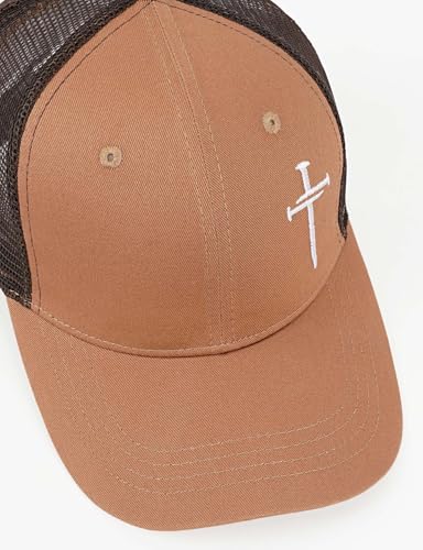 Christian Jesus Cross Hat - Faith Hats for Men Women - Religious Gifts for Thanksgiving Christmas - color: Cross/Camel