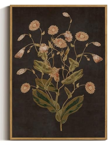 Moody Wildflower Canvas Wall Art 8x10 inch - color: Wild-Mum, size: 8"x10" Natural