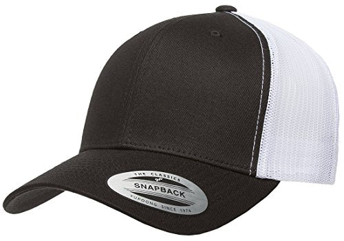 Yupoong Yp Classics Retro Trucker Cap - color: Black/White, size: One Size, style: Single