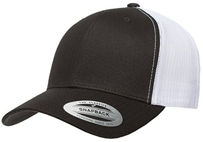 Yupoong Yp Classics Retro Trucker Cap - color: Black/White, size: One Size, style: Single