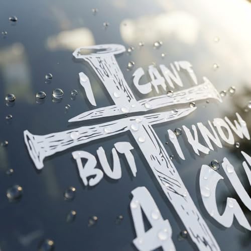 I Can't But I Know A Guy Christian Car Decal, Durable, White - color: White