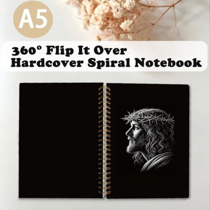 Crown of Thorns Jesus Christian Spiral Notebook Journal,A5 - color: Jesus