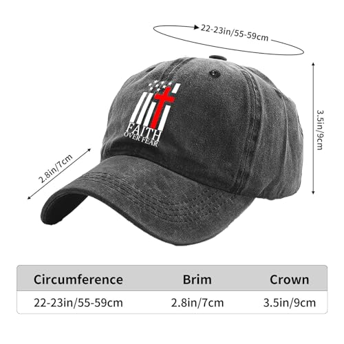 Christian Baseball Cap for Men & Women - Embroidered Jesus Cross Hat, Adjustable Christian Gifts - color: Christian-themed Hats-21