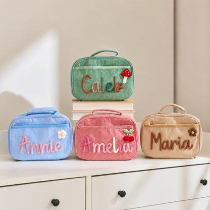 Personalized Backpack for Girls with Optional Lunch Bag & Pencil Case Set - color: Pink