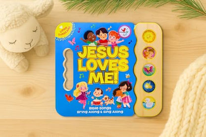Jesus Loves Me 5-Button Songbook - Perfect Gift for Easter Baskets, Christmas, Birthdays, Baptisms, and More (Little Sunbeams)