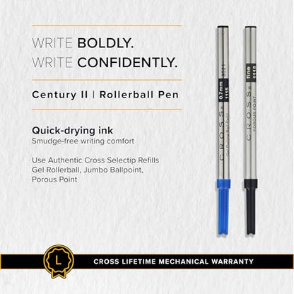 Cross Century II Medalist Rollerball Pen, Medium Point, Black Ink - color: Medalist