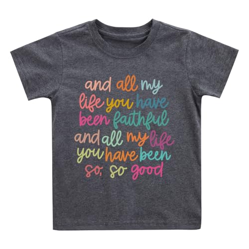 Kids Christian Shirt Toddler Created with a Purpose Shirt Boys Girls Bible Verse Religious Clothes 2-7 Years - color: Bible Quote#5, size: 3T