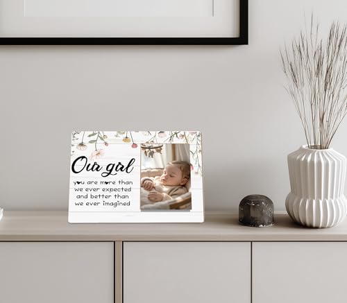 NewBorn Baby Girls Picture Frame - color: our girl