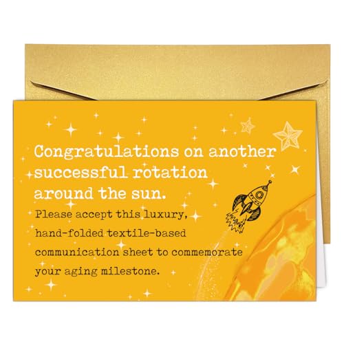 Snarky Minimalistic Birthday Card for Friend Family, Funny Happy Birthday Card Gift for Him or Her, Universal Birthday Cards. - color: #1