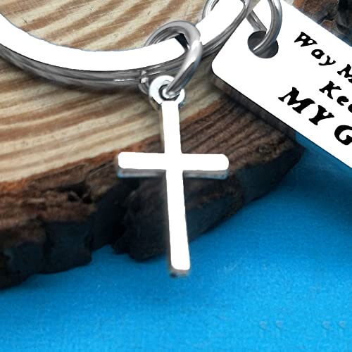 Xiahuyu Christian Keychain - Bible Verse Baptism & Communion Gift - Inspirational Religious Gifts for Women & Men - color: Christian-8