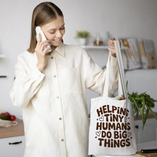 Chicimln Teacher Appreciation Gifts Tote Bag, Kindergarten Preschool Teacher Gifts Canvas Tote Bags - color: Teacher Gift 07