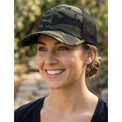Christian Hats for Men Women,Jesus 3 Nail Cross Hat Christian Religious Gifts for Birthday/Christmas,Black and Silver - color: 591.camo-5