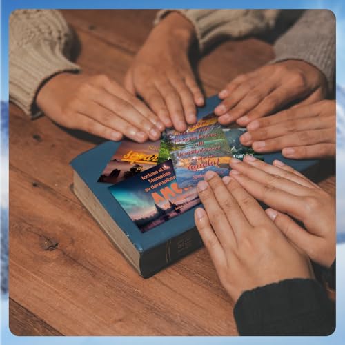 240 Pcs Spanish Bible Verse Cards Greeting Christian,Landscape - style: Landscape