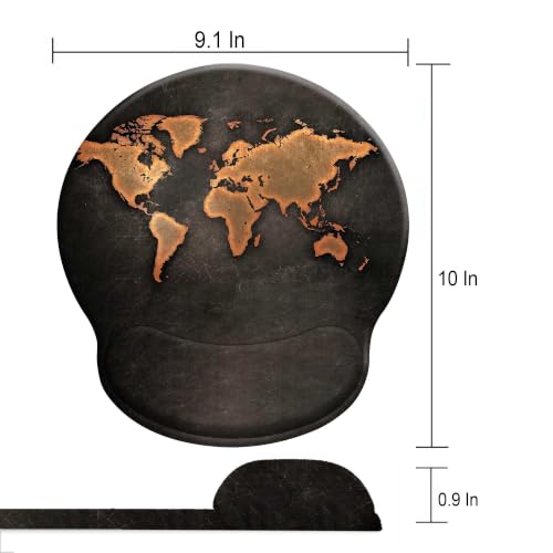 Mouse Pads for Desk, Ergonomic Mouse Pad with Wrist Rest Gaming Mousepad - color: Round-C3