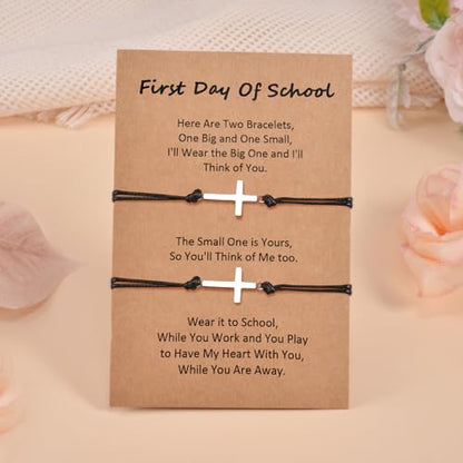 Matching Bracelets for Couple Mother Son Daughter Back to School