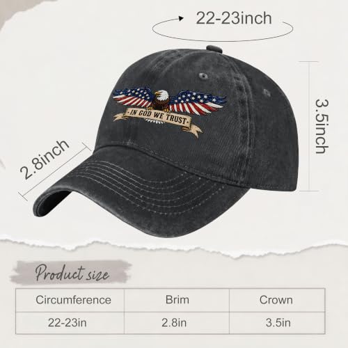 Religion Christ Christian Jesus Baseball Cap for Men Women Adjustable Retro Washed Golf Dad Caps Funny Graphic - color: In God We Trust Christ Christian