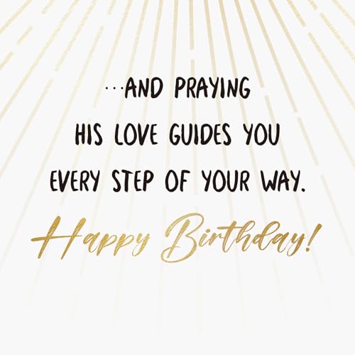 Religious Happy Birthday Card for Men Women Family Friends - color: Celebrating The Day