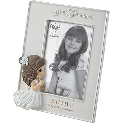 Precious Moments 202424 Faith-Inspired Girl's Resin Photo Frame for First Holy Communion