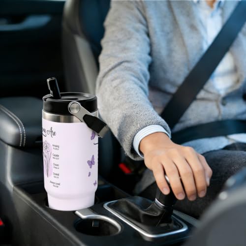30 oz Tumbler with Straw, Stainless Steel Vacuum Insulated Travel Mug, Water Bottle, Christian Coffee Mugs and Gifts for Women - color: christian coffee mugs