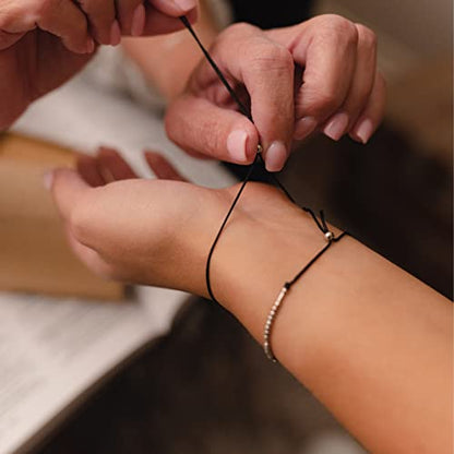 Loved Creations Morse Code Bracelets for Women, Christian Bible Verse Bracelets, Scripture S925 Sterling Silver Inspirational Faith Jewelry, Religious Gifts for Women - color: Luke 1:37