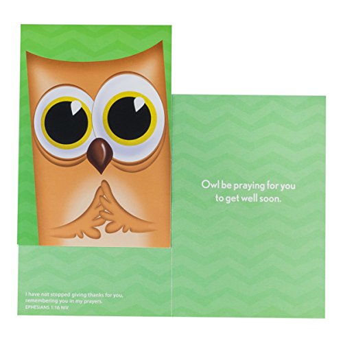 DaySpring Get Well Boxed Greeting Cards w Embossed Envelopes - U-NEEKS, 12 Count