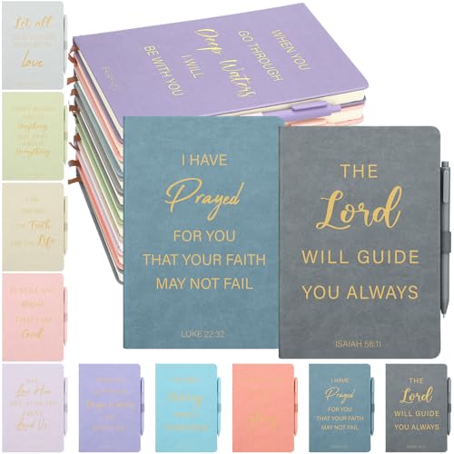 Thenshop 20 Pcs Christian Gift for Women Bulk Christian Journals, Pastel - color: Pastel
