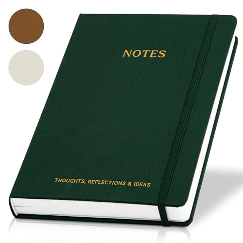 Aesthetic Thick Notebook Journal for Women 7" x 10" - Linen Hardcover