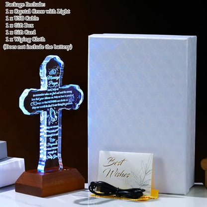 Ornalrist Glass Stand Cross Wedding Gifts for Couples 2026 Marriage Prayer - color: Marriage Prayer