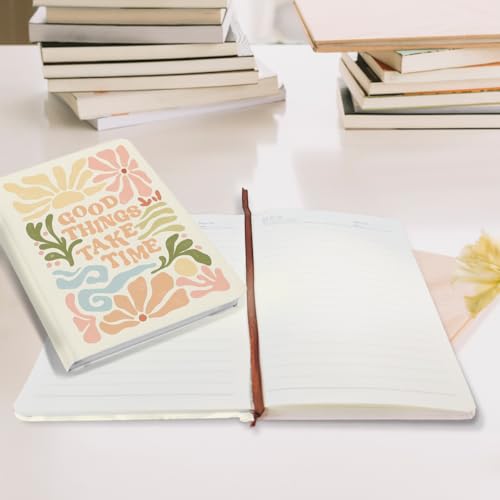 Trendy Preppy Hardcover Ruled Journal Notebook 200 Sheets (5.8 x 8.3) - color: Multi 1159