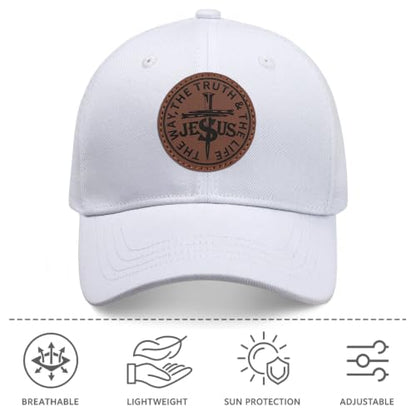 Christian Hats for Men Women Religious Gifts - color: Jesus- White