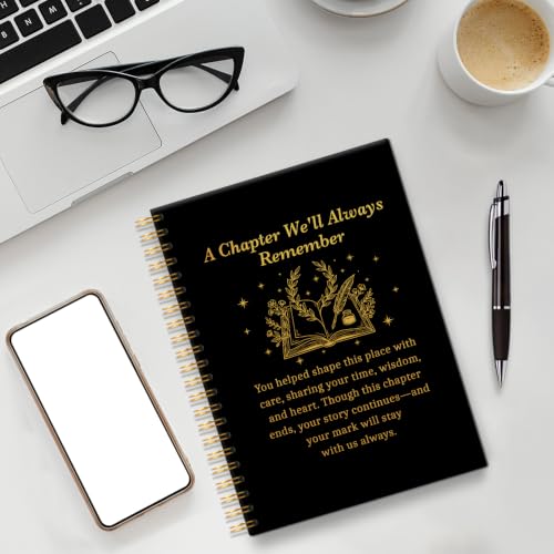 A Chapter We Will Always Remember Spiral Notebook Gifts for Leader - color: Black115