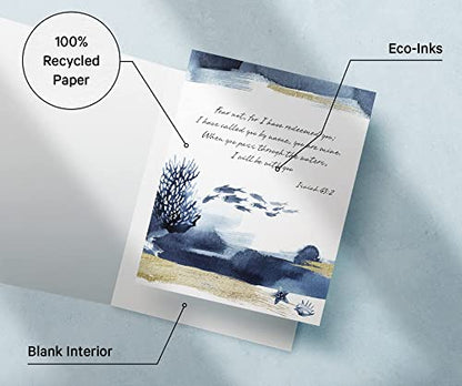 Twigs Paper Sympathy Cards with Envelopes, 12 Christian Bible Verse Cards - color: Bible Verses, size: 12-Count