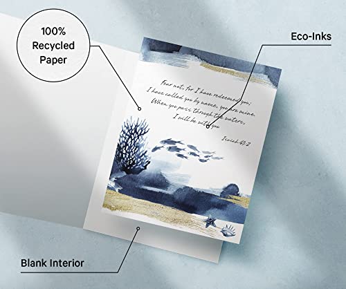 Twigs Paper Christian Sympathy Cards, 24 Bible Verse Blank Note Cards - color: Bible Verses, size: 24-Count
