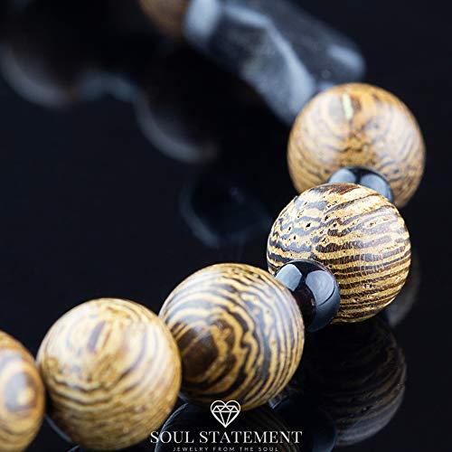 Wood Beaded Cross Bracelet for Men: Confirmation Gifts for Teens First Communion Religious Cross Statement - style: Wood Bead and Stone Cross